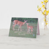 Doe & Fawn "Impressionist" Muttertag Karte (Gelbe Blume)