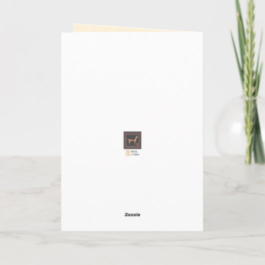 Doe & Fawn "Impressionistin" Mutter Geburtstag Karte (Rückseite)