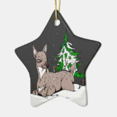 Doe - keramik ornament (Links)