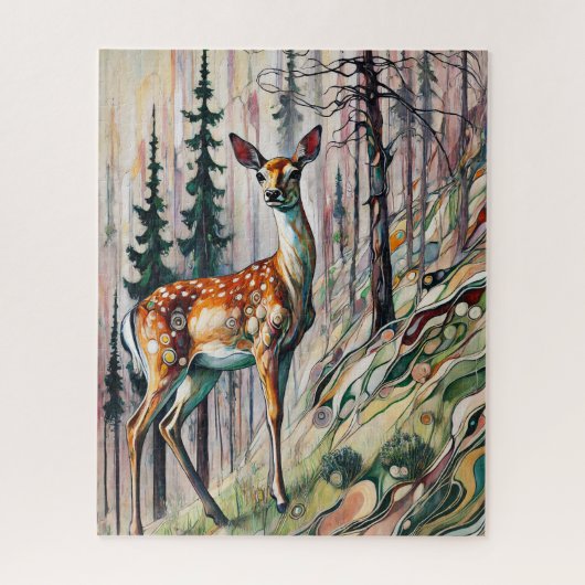 Doe on the Mountainside 500 Piece Puzzle (Vertikal)