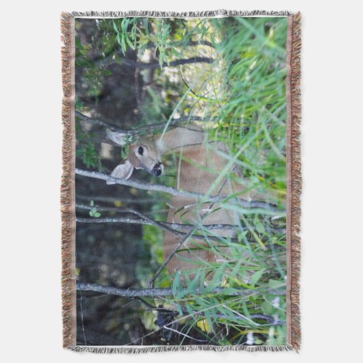Doe Throw Blanket Decke (Vorderseite Vertikal)
