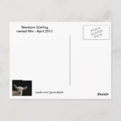 Doeling für Neugeborene Postkarte (Rückseite)