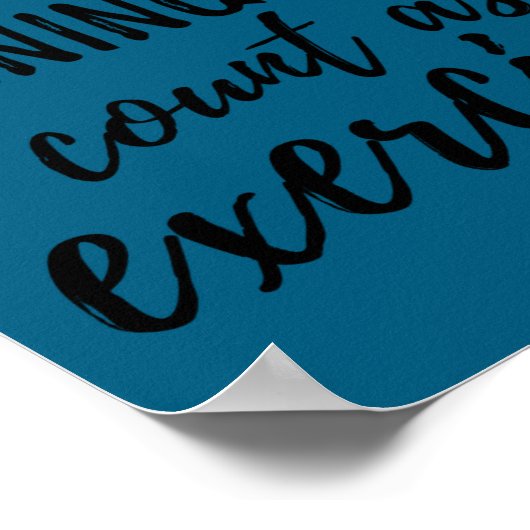 Does Running Late Count As Exercise Funny Poster (Ecke)