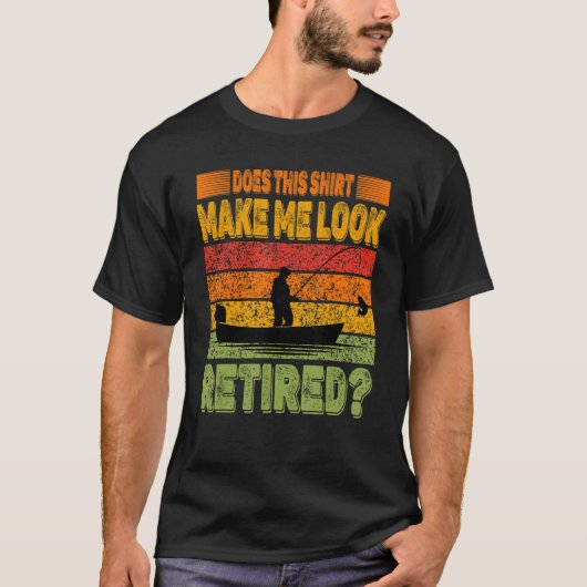 Does This Make Me Look Retired Retro Retirement T-Shirt (Vorderseite)
