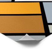 Doesburg - Kontrakomposition von Dissonanzen Poster (Ecke)