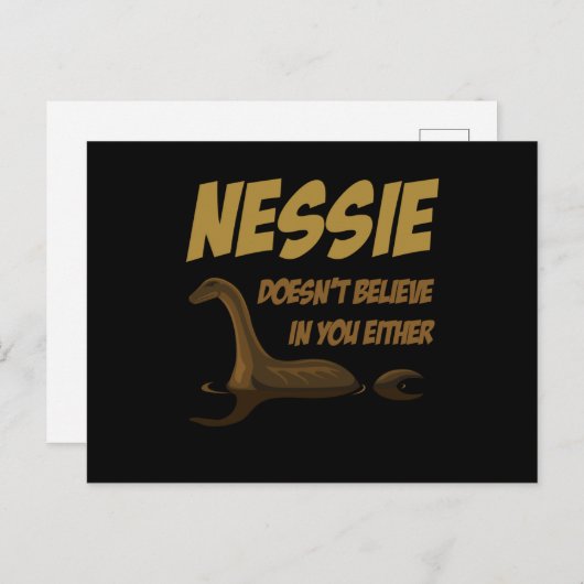 Doesnt glaubt Nessie Loch Ness Postkarte (Vorne/Hinten)