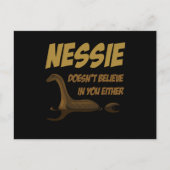 Doesnt glaubt Nessie Loch Ness Postkarte (Vorderseite)