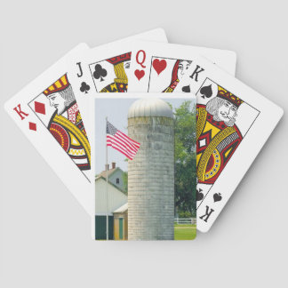 DOF - Silo mit Flag Poker Cards Spielkarten
