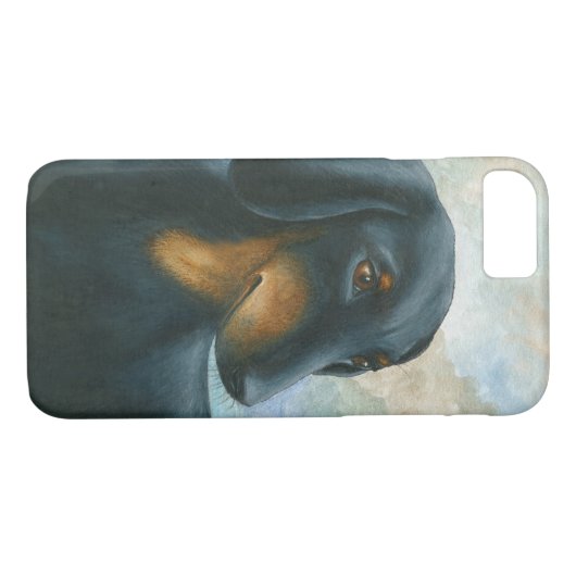 Dog 90 Dackel Case für iPhone 7 (Rückseite (Horizontal))