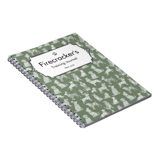 Dog Adaption - Personalisiertes Welpentraining Notizblock (Rechte Seite)