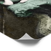 Dog Adoring Girl Poster (Ecke)