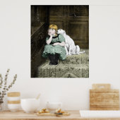 Dog Adoring Girl Poster (Küche)