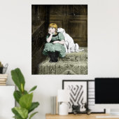 Dog Adoring Girl Poster (Heimbüro)