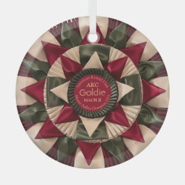 Dog Agility Custom MACH Ribbon Weihnachten Ornament Aus Glas