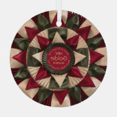 Dog Agility Custom MACH Ribbon Weihnachten Ornament Aus Glas (Rückseite)