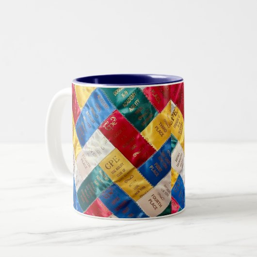 Dog Agility Themed Mug Zweifarbige Tasse (Vorderseite Links)