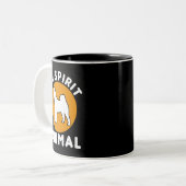 Dog Akita My Spirit Animal American Akita Inu Zweifarbige Tasse (Vorderseite Links)
