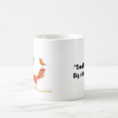 Dog and Bird Cartoon Kaffeetasse (Mittel)