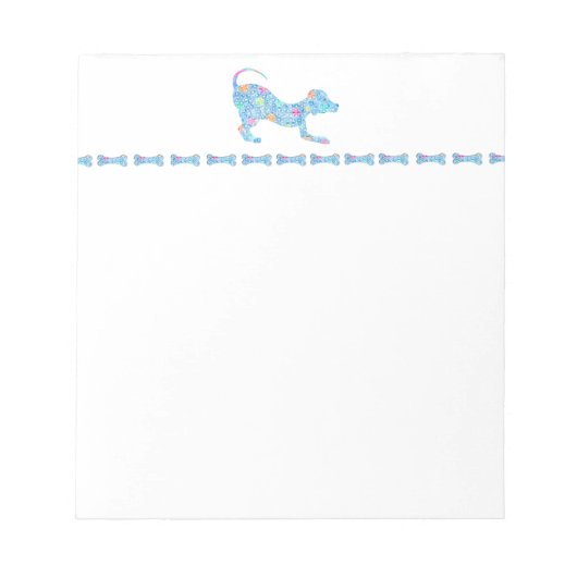 Dog and Bone Notepad Notizblock (Vorderseite)