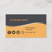 dog and cat grooming business card  visitenkarte (Rückseite)
