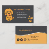 dog and cat grooming business card  visitenkarte (Vorne/Hinten)