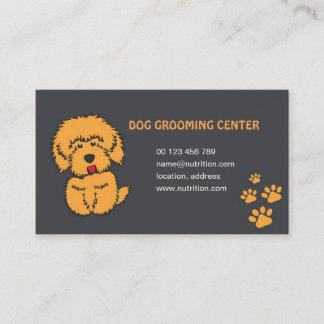 dog and cat grooming business card  visitenkarte