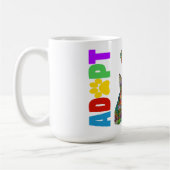 Dog and Cat Pet Adoption Awareness Mug Kaffeetasse (Links)
