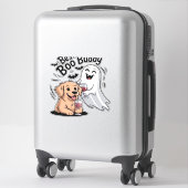 Dog and ghost drinking wine. Classic T-Shirt Aufkleber (Koffer)