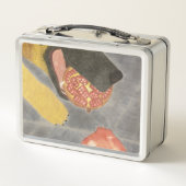Dog and pomegranate metal lunch box (Rückseite)