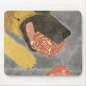 Dog and pomegranate mouse pad mousepad (Vorne)