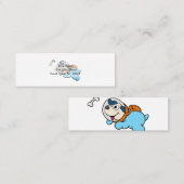 Dog and space Choose Background | Mini Visitenkarte (Vorne/Hinten)