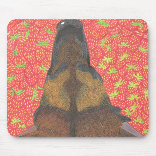 Dog and strawberry mousepad (Vorne)