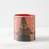 Dog and strawberry zweifarbige tasse (Mittel)