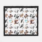 Dog and Woof Fleecedecke (Vorderseite (Horizontal))