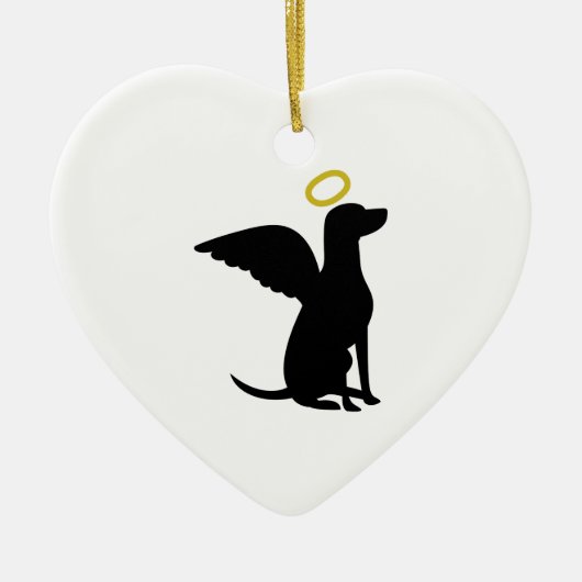 DOG ANGEL DOG KERAMIKORNAMENT (Vorne)