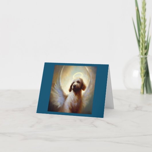 Dog Angel Karte (Vorderseite)