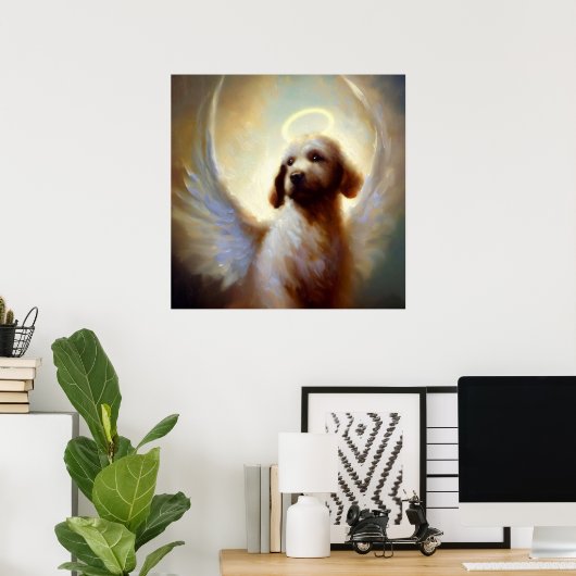 Dog Angel Poster (Heimbüro)
