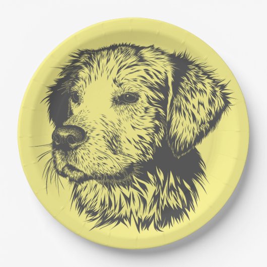 Dog anpassen pappteller (Vorderseite)