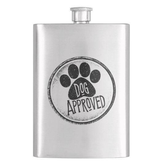 Dog Approved Flask Flachmann (Vorderseite)