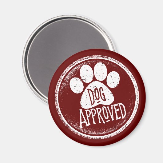 Dog Approved Magnet (Vorderseite/Rückseite)
