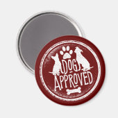 Dog Approved Magnet (Vorderseite/Rückseite)