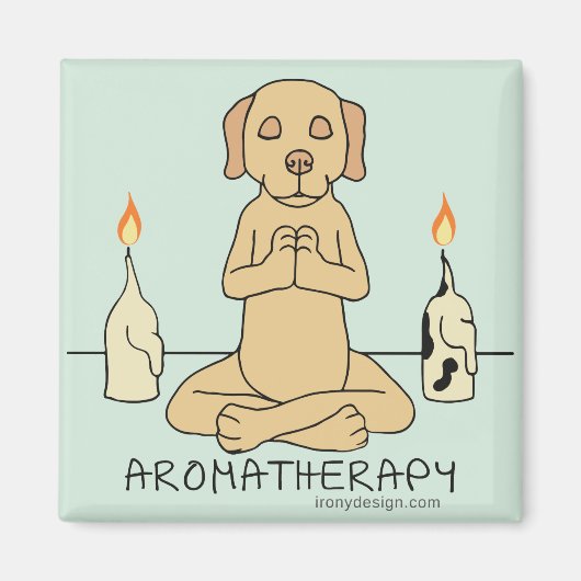 Dog Aromatherapie Medizin Witziger Cartoon Magnet (Vorne)