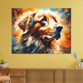 Dog Art 2 - Golden Retriever 1 Leinwanddruck (Insitu (Wohnzimmer))