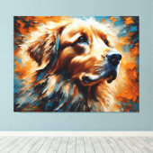 Dog Art 2 - Golden Retriever 1 Leinwanddruck (Insitu (Holzboden))