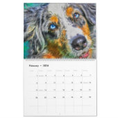 DOG ART #2 Large & Small Breeds Kalender (Feb 2026)