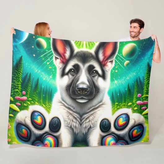 Dog Art Fleecedecke (Beispiel)