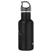 Dog Art Newfundland Pup Sport Flasche Edelstahlflasche (Rückseite)