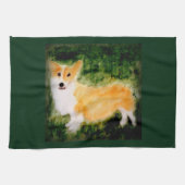 Dog Art Niedlich Corgi Küchentuch (Horizontal)