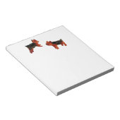 Dog Art Two Niedlich Terriers Notizblock (angewinkelt)