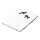 Dog Art Two Niedlich Terriers Notizblock (Rotiert)